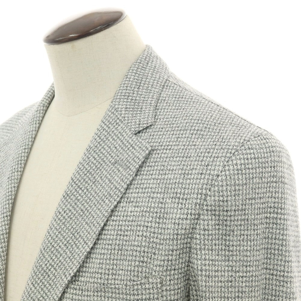 【新品アウトレット】バルバ BARBA DYNAMIC コットンリネン ジャージー 2B カジュアルジャケット グレー系【 52 】【 状態ランクN- 】【 メンズ 】