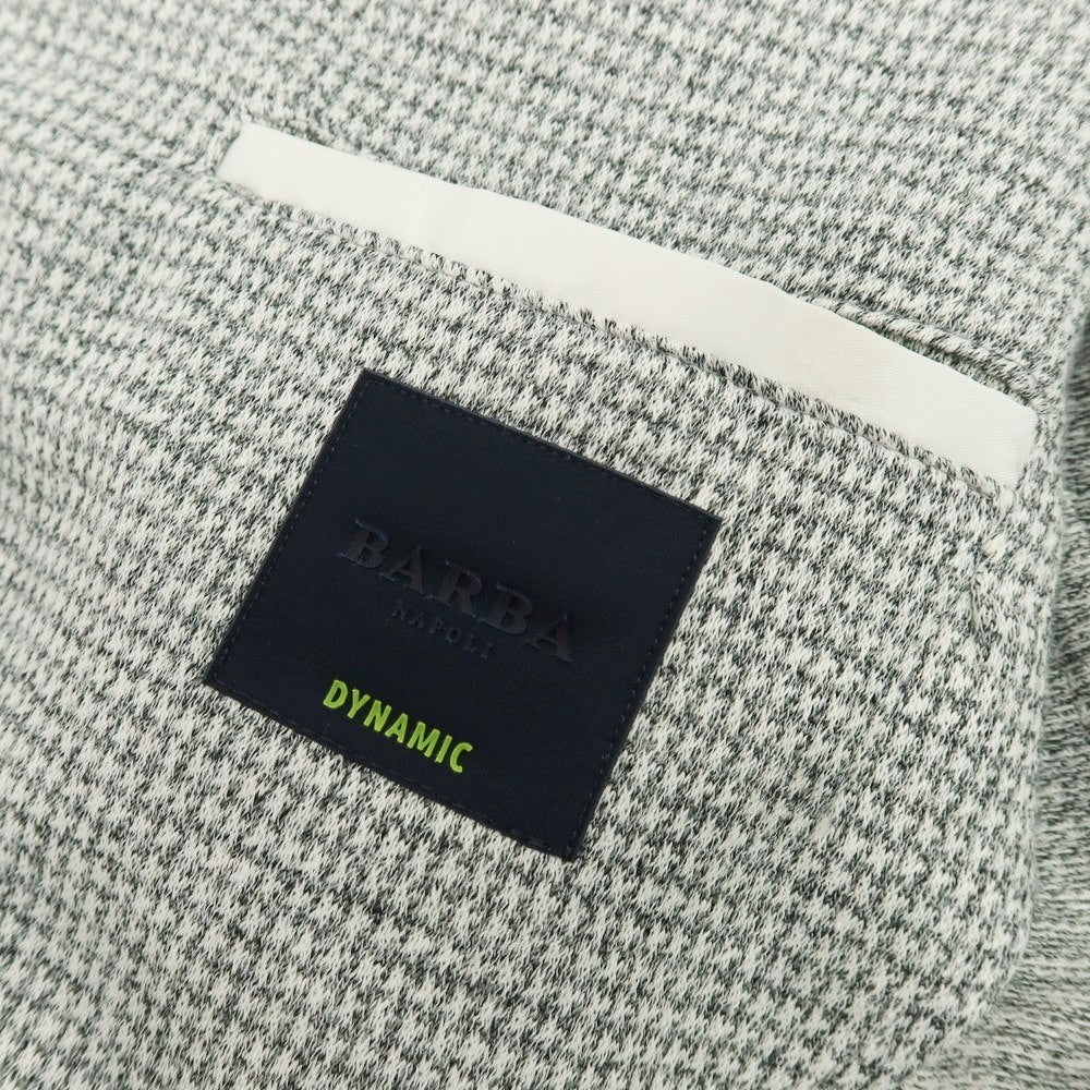 【新品アウトレット】バルバ BARBA DYNAMIC コットンリネン ジャージー 2B カジュアルジャケット グレー系【 52 】【 状態ランクN- 】【 メンズ 】