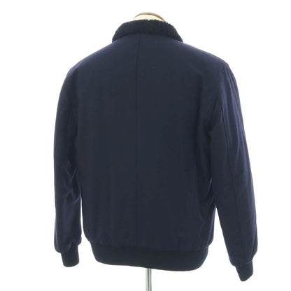 【新品】バルバ BARBA ウール ダブルジップ 中綿ブルゾン ネイビー【 48 】【 状態ランクN 】【 メンズ 】