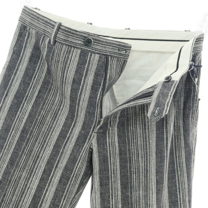 【新品】チルコロ1901 CIRCOLO 1901 コットン ジャージー ストライプ プリント カジュアルスラックスパンツ グレー系【 46 】【 状態ランクN 】【 メンズ 】