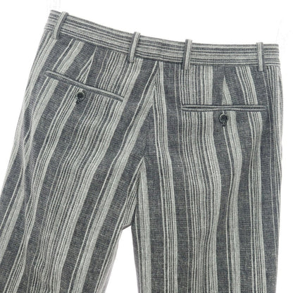 【新品】チルコロ1901 CIRCOLO 1901 コットン ジャージー ストライプ プリント カジュアルスラックスパンツ グレー系【 46 】【 状態ランクN 】【 メンズ 】