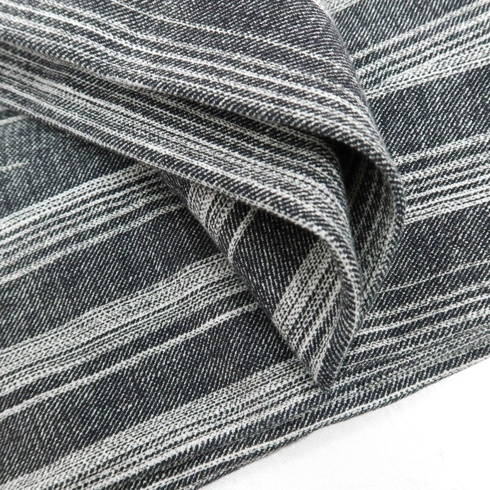 【新品】チルコロ1901 CIRCOLO 1901 コットン ジャージー ストライプ プリント カジュアルスラックスパンツ グレー系【 46 】【 状態ランクN 】【 メンズ 】