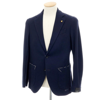 【新品】サルトリア ラトーレ SARTORIA LATORRE コットンジャージー カジュアルジャケット ネイビー【 44 】【 状態ランクN 】【 メンズ 】