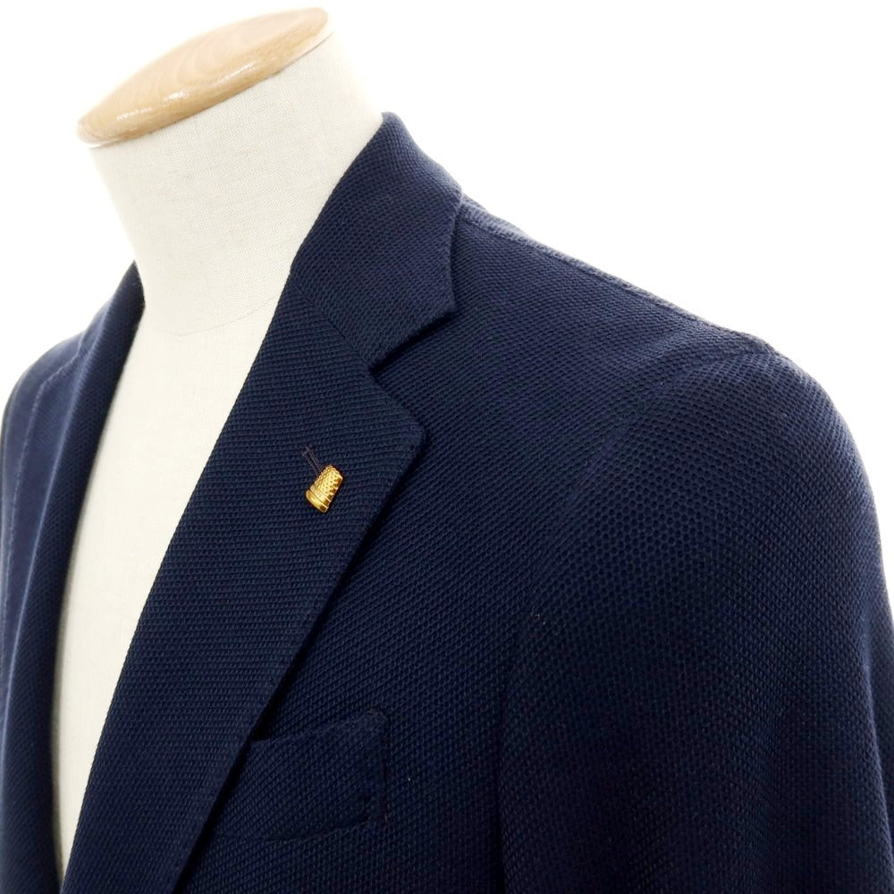 【新品】サルトリア ラトーレ SARTORIA LATORRE コットンジャージー カジュアルジャケット ネイビー【 44 】【 状態ランクN 】【 メンズ 】