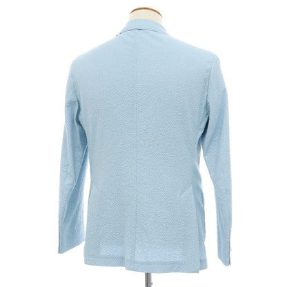 【新品アウトレット】サルトリア ラトーレ SARTORIA LATORRE シアサッカーコットン カジュアルジャケット ライトブルー【 48 】【 状態ランクN- 】【 メンズ 】