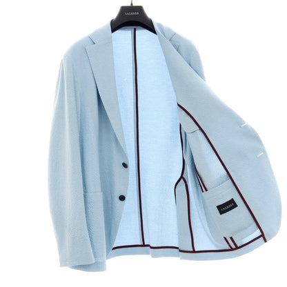 【新品】サルトリア ラトーレ SARTORIA LATORRE シアサッカーコットン カジュアルジャケット ライトブルー【 54 】【 状態ランクN 】【 メンズ 】