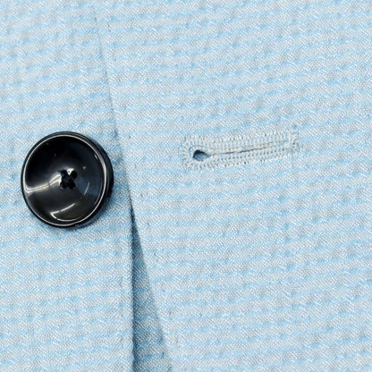 【新品】サルトリア ラトーレ SARTORIA LATORRE シアサッカーコットン カジュアルジャケット ライトブルー【 54 】【 状態ランクN 】【 メンズ 】