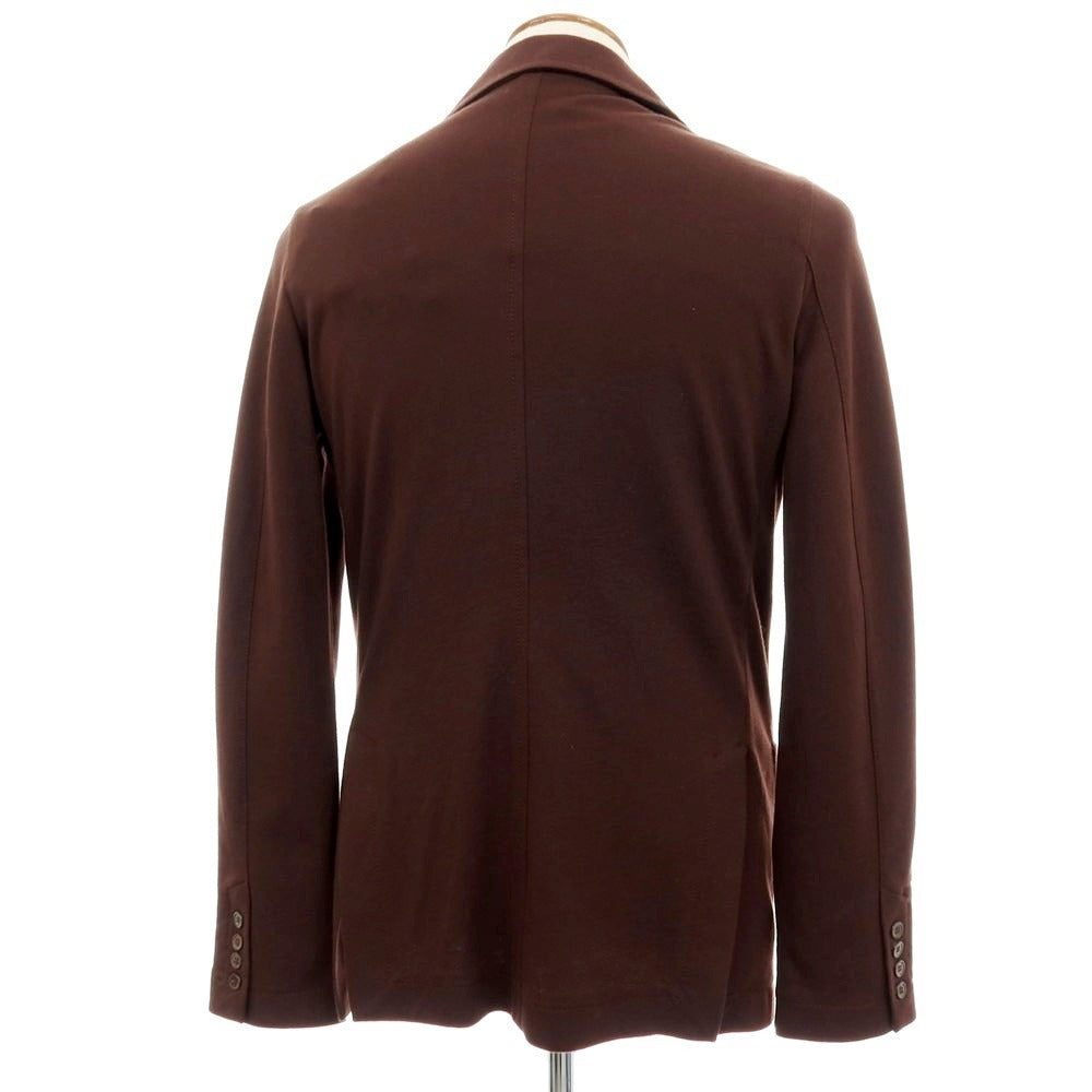 【新品】マジェスティック フィラチュール オム MAJESTIC FILATURES HOMME ハイゲージコットンジャージー カジュアルジャケット ダークブラウン【サイズＭ】【 状態ランクN 】【 メンズ 】