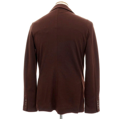 【新品】マジェスティック フィラチュール オム MAJESTIC FILATURES HOMME ハイゲージコットンジャージー カジュアルジャケット ダークブラウン【サイズＭ】【 状態ランクN 】【 メンズ 】