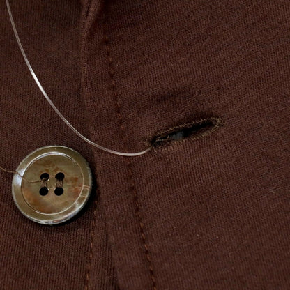 【新品】マジェスティック フィラチュール オム MAJESTIC FILATURES HOMME ハイゲージコットンジャージー カジュアルジャケット ダークブラウン【サイズＭ】【 状態ランクN 】【 メンズ 】