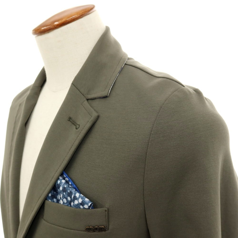 【新品アウトレット】クーン KOON コットンナイロンジャージー カジュアルジャケット グレイッシュグリーン【 46 】【 状態ランクN- 】【 メンズ 】