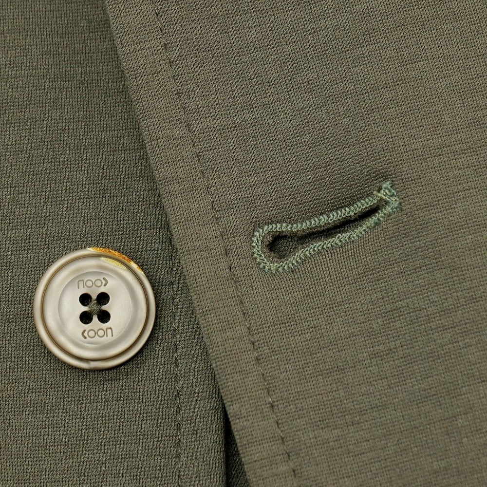 【新品アウトレット】クーン KOON コットンナイロンジャージー カジュアルジャケット グレイッシュグリーン【 46 】【 状態ランクN- 】【 メンズ 】