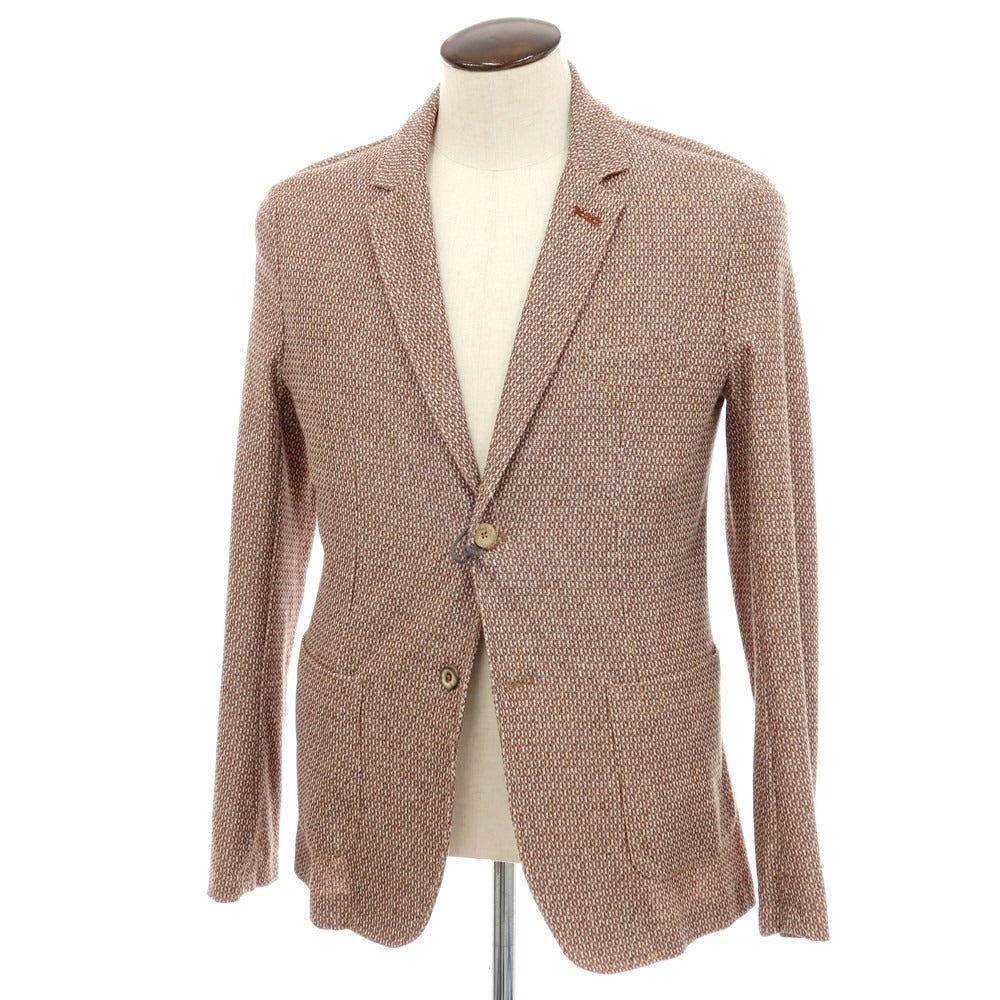 【新品】クーン KOON コットンリネン カジュアルジャケット ブラウン系【 50 】【 状態ランクN 】【 メンズ 】