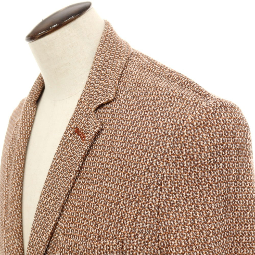 【新品】クーン KOON コットンリネン カジュアルジャケット ブラウン系【 50 】【 状態ランクN 】【 メンズ 】