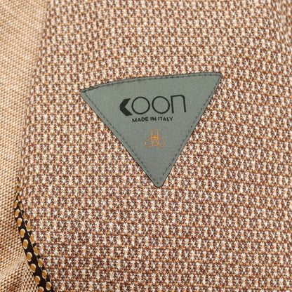 【新品】クーン KOON コットンリネン カジュアルジャケット ブラウン系【 50 】【 状態ランクN 】【 メンズ 】