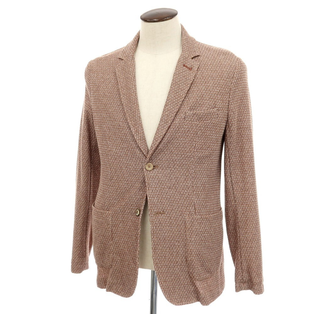 【新品】クーン KOON コットンリネン カジュアルジャケット ブラウン系【 50 】【 状態ランクN 】【 メンズ 】