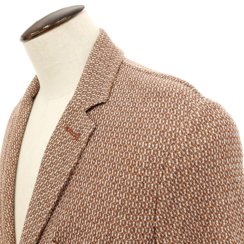 【新品】クーン KOON コットンリネン カジュアルジャケット ブラウン系【 50 】【 状態ランクN 】【 メンズ 】