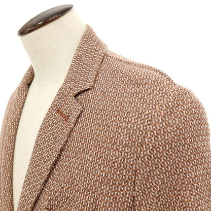 【新品】クーン KOON コットンリネン カジュアルジャケット ブラウン系【 50 】【 状態ランクN 】【 メンズ 】