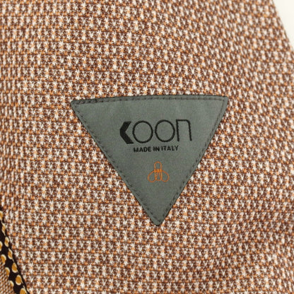 【新品】クーン KOON コットンリネン カジュアルジャケット ブラウン系【 50 】【 状態ランクN 】【 メンズ 】