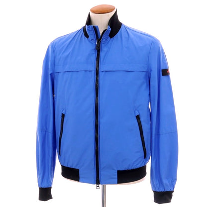 【新品アウトレット】ピューテリー PEUTEREY コットンナイロン スタンドカラー ダブルジップ ブルゾン ブルーxブラック【 M 】【 状態ランクN- 】【 メンズ 】