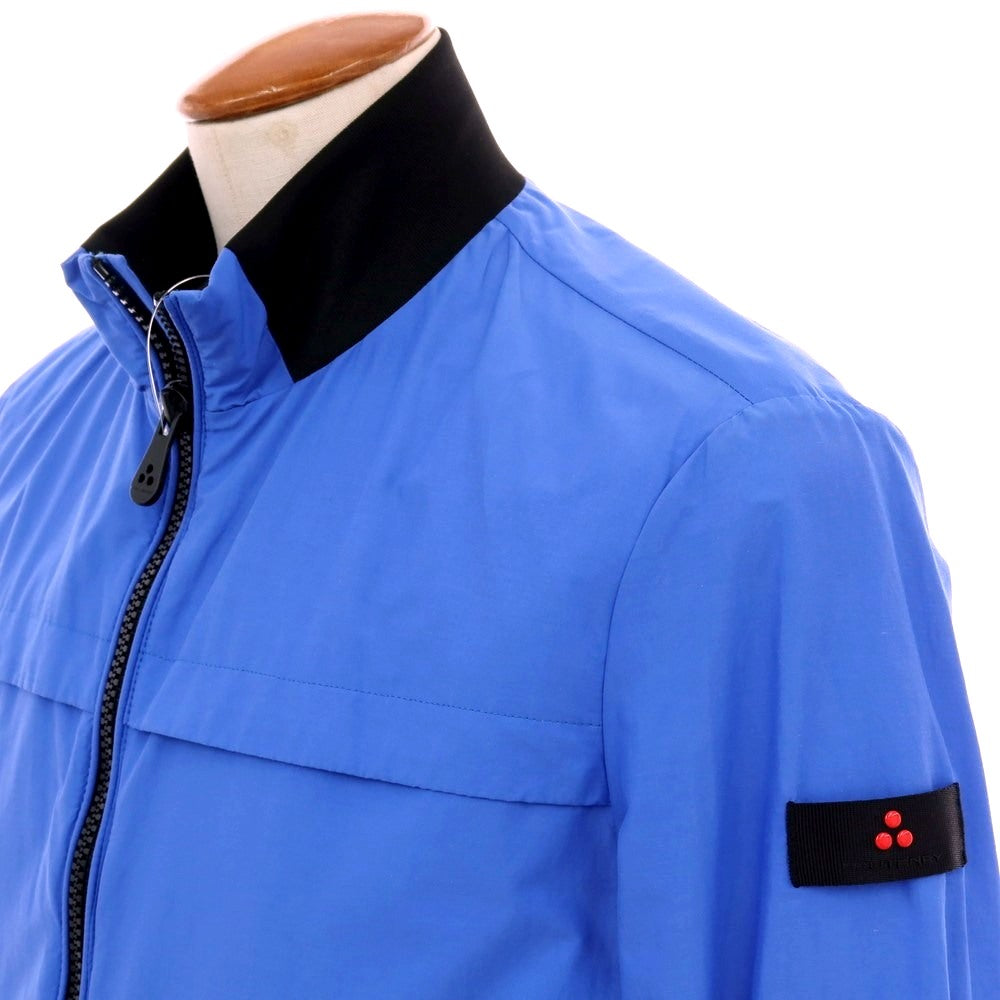 【新品アウトレット】ピューテリー PEUTEREY コットンナイロン スタンドカラー ダブルジップ ブルゾン ブルーxブラック【 M 】【 状態ランクN- 】【 メンズ 】