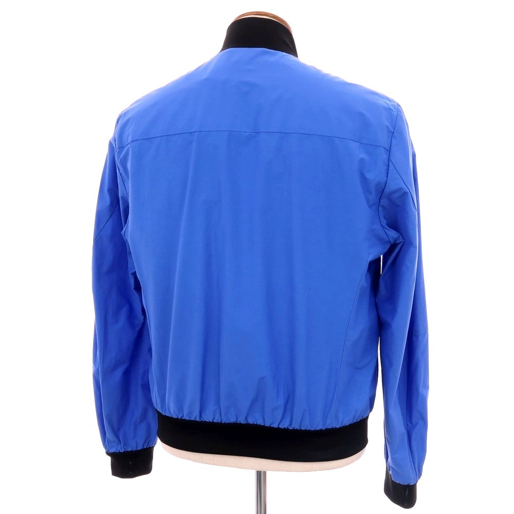 【新品アウトレット】ピューテリー PEUTEREY コットンナイロン スタンドカラー ダブルジップ ブルゾン ブルーxブラック【 M 】【 状態ランクN- 】【 メンズ 】