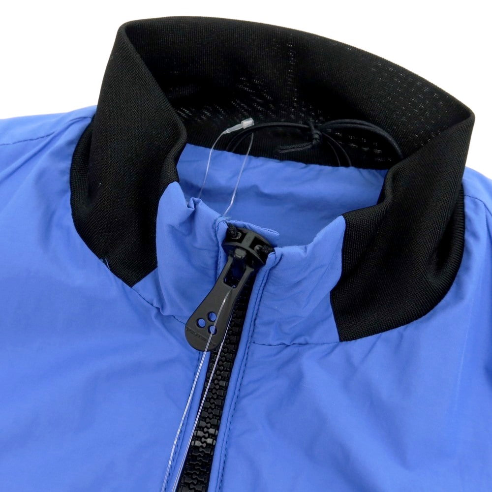 【新品アウトレット】ピューテリー PEUTEREY コットンナイロン スタンドカラー ダブルジップ ブルゾン ブルーxブラック【 M 】【 状態ランクN- 】【 メンズ 】