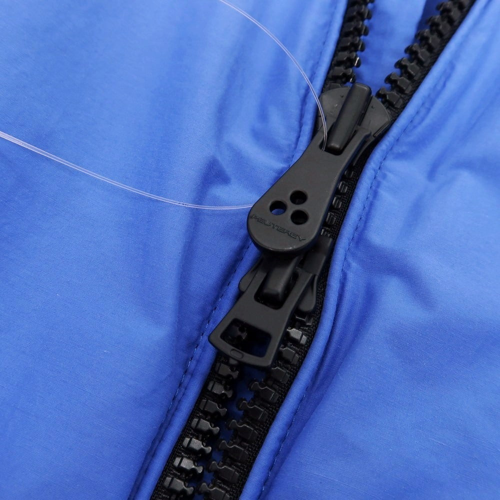 【新品アウトレット】ピューテリー PEUTEREY コットンナイロン スタンドカラー ダブルジップ ブルゾン ブルーxブラック【 M 】【 状態ランクN- 】【 メンズ 】