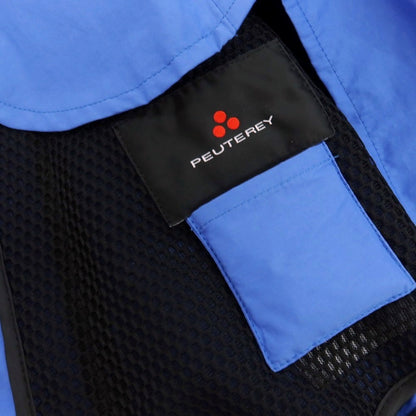 【新品アウトレット】ピューテリー PEUTEREY コットンナイロン スタンドカラー ダブルジップ ブルゾン ブルーxブラック【 M 】【 状態ランクN- 】【 メンズ 】