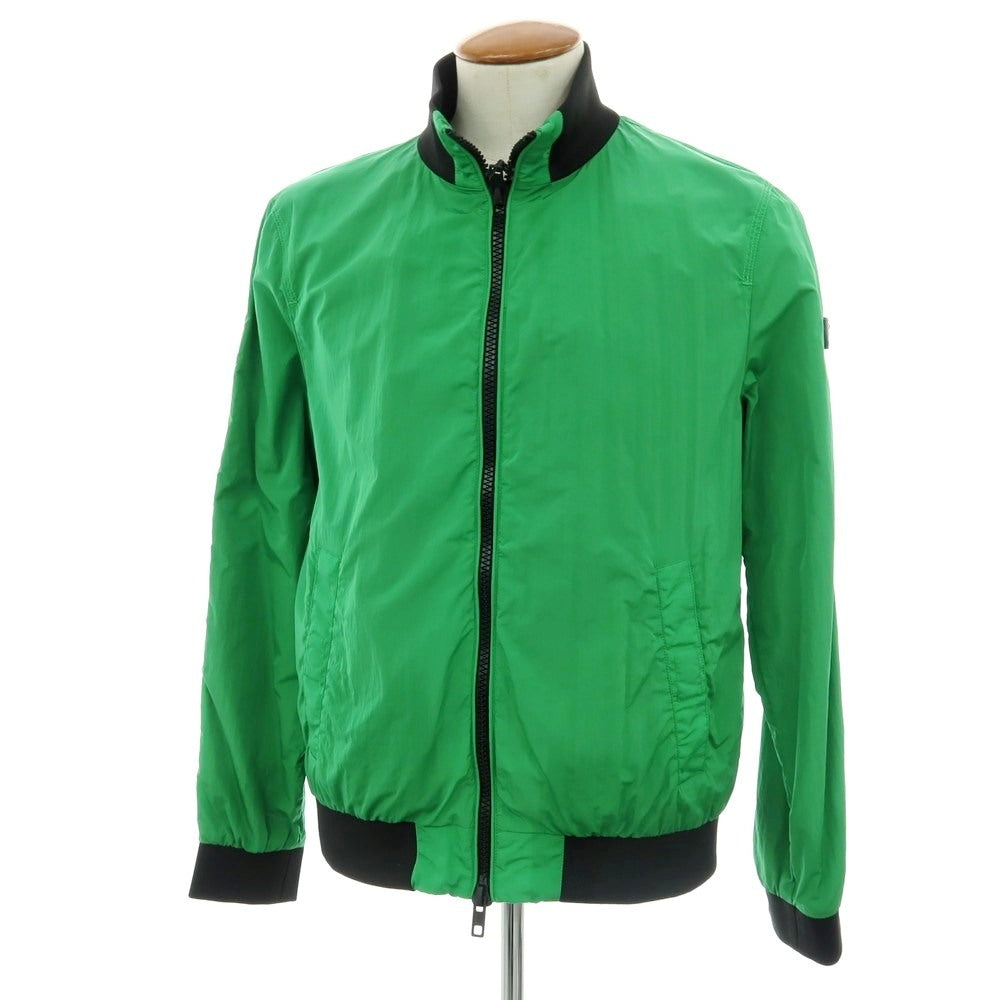 【新品】ピューテリー PEUTEREY ナイロン スタンドカラー ダブルジップ ブルゾン グリーンxブラック【 M 】【 状態ランクN 】【 メンズ 】