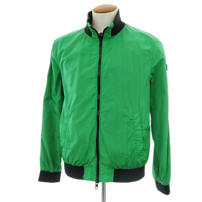 【新品】ピューテリー PEUTEREY ナイロン スタンドカラー ダブルジップ ブルゾン グリーンxブラック【 M 】【 状態ランクN 】【 メンズ 】