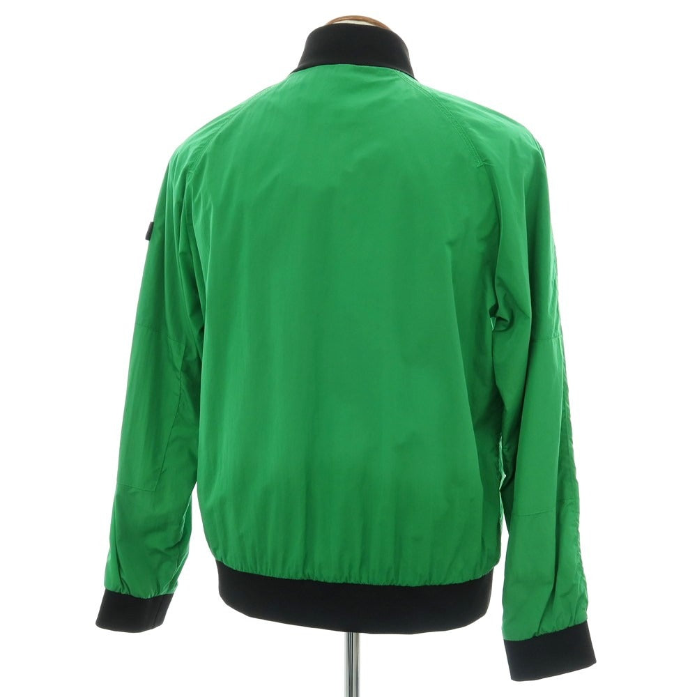 【新品】ピューテリー PEUTEREY ナイロン スタンドカラー ダブルジップ ブルゾン グリーンxブラック【 M 】【 状態ランクN 】【 メンズ 】