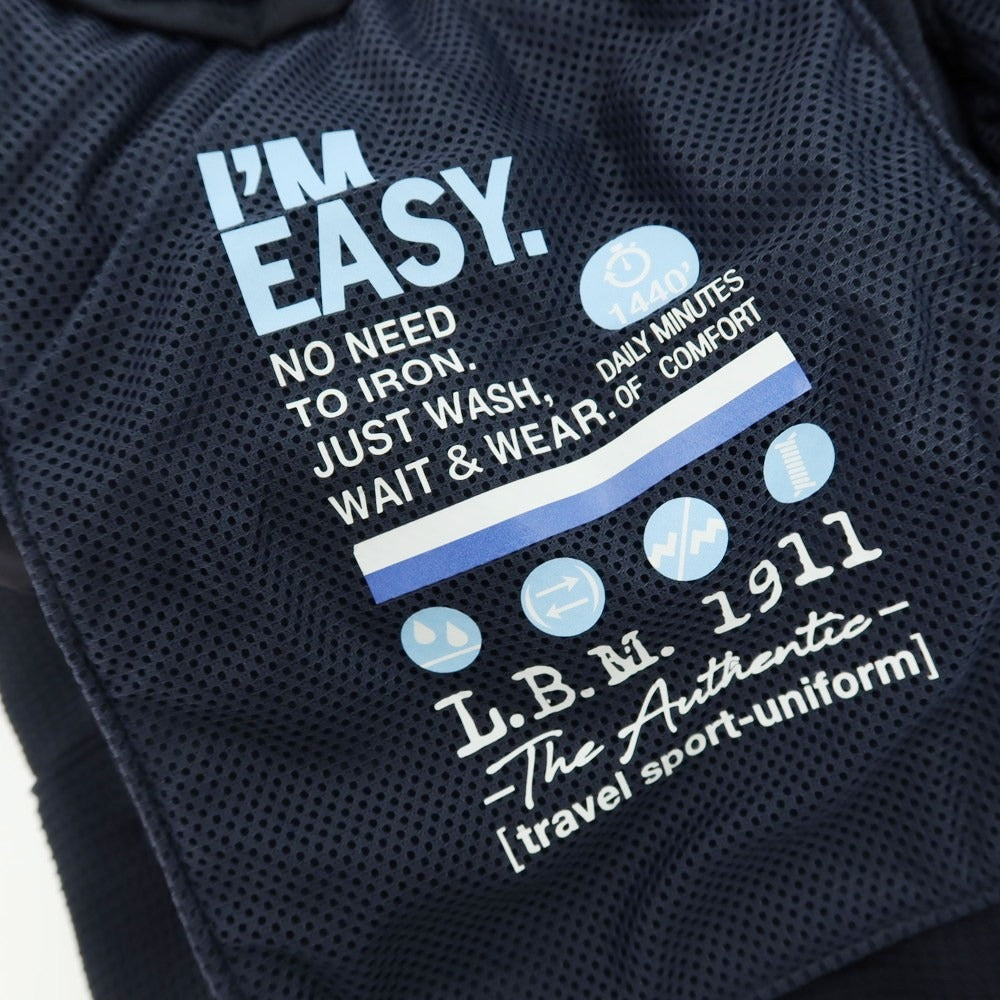 【新品】エルビーエム1911 L.B.M.1911 ナイロン ジャージー イージースラックスパンツ ネイビー【サイズ46】【 状態ランクN 】【 メンズ 】