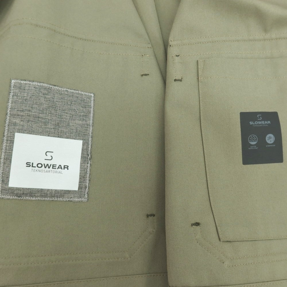 【新品アウトレット】スローウェア SLOWEAR ポリエステルコットン ブルゾン ダークグリーン【 50（紙タグ参照） 】【 状態ランクN- 】【 メンズ 】
