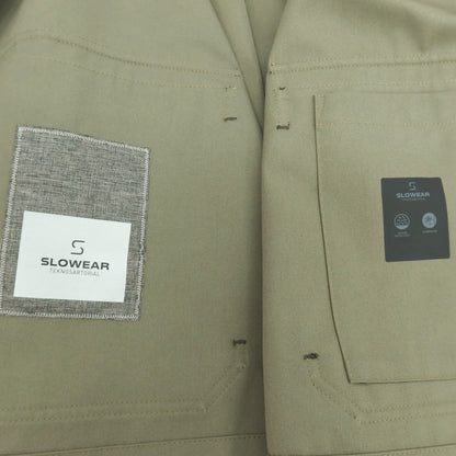 【新品アウトレット】スローウェア SLOWEAR ポリエステルコットン ブルゾン ダークグリーン【 50（紙タグ参照） 】【 状態ランクN- 】【 メンズ 】