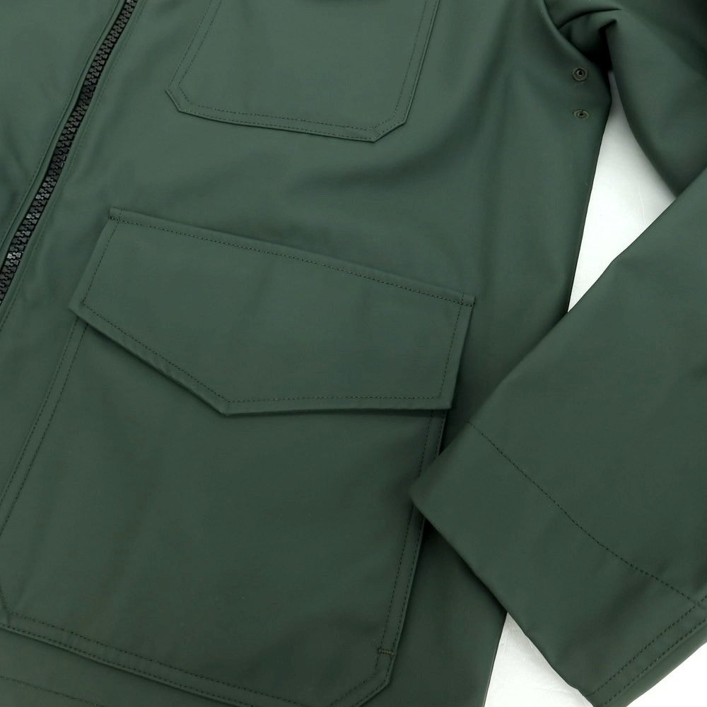 【新品アウトレット】スローウェア SLOWEAR ポリエステルコットン ブルゾン ダークグリーン【サイズ50（紙タグ参照）】【 状態ランクN- 】【 メンズ 】[CPD]
