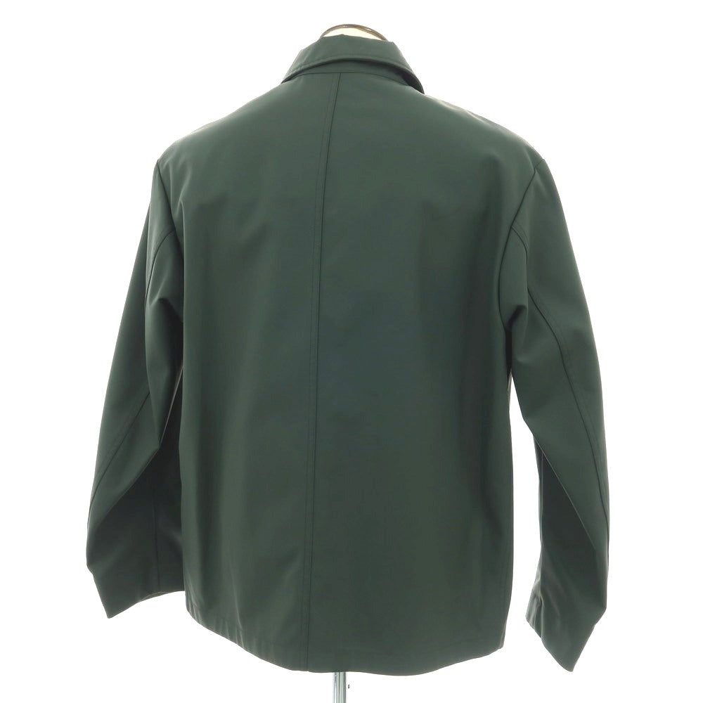 【新品アウトレット】スローウェア SLOWEAR ポリエステルコットン ブルゾン ダークグリーン【サイズ50（紙タグ参照）】【 状態ランクN- 】【 メンズ 】[CPD]
