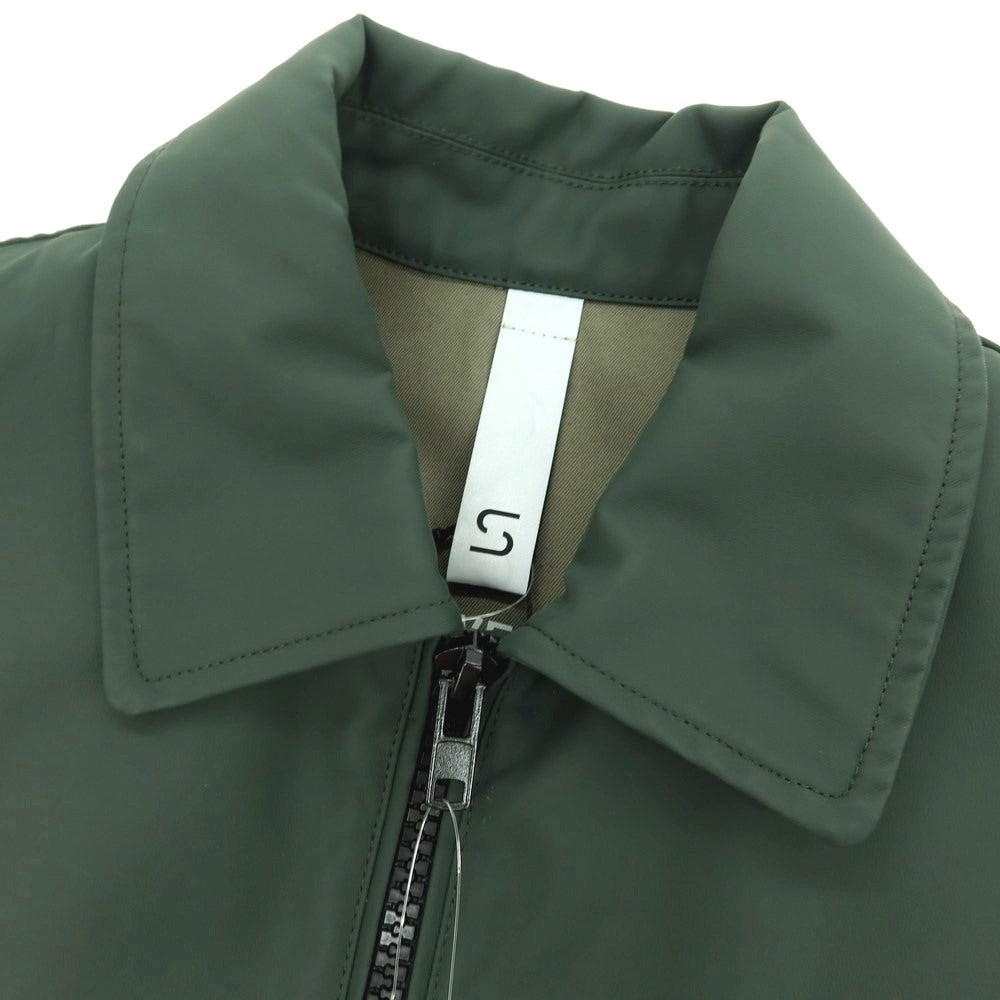【新品アウトレット】スローウェア SLOWEAR ポリエステルコットン ブルゾン ダークグリーン【サイズ50（紙タグ参照）】【 状態ランクN- 】【 メンズ 】[CPD]