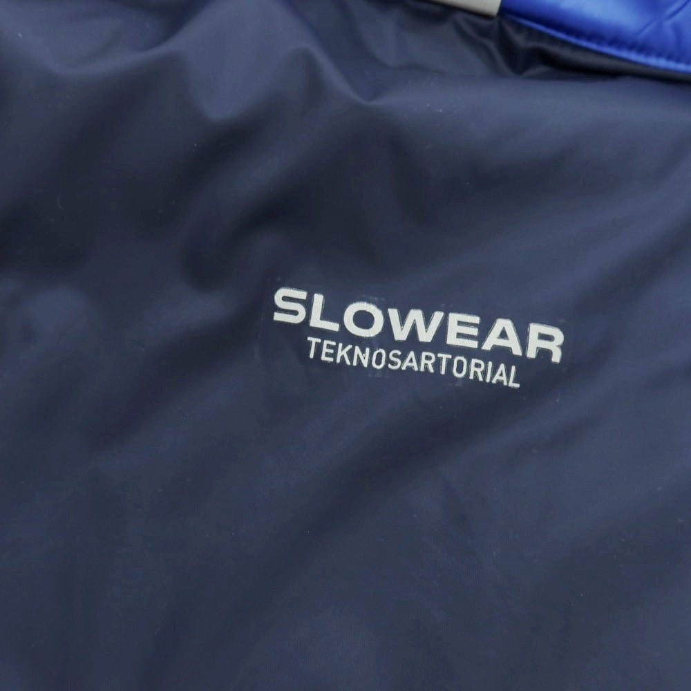 【新品】スローウェア SLOWEAR ナイロン 中綿ブルゾン ブルー【サイズ48】【 状態ランクN 】【 メンズ 】[BPD]