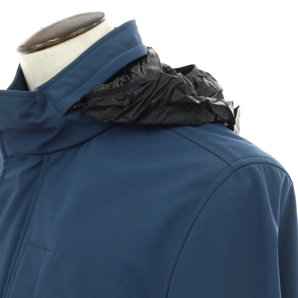 【新品】スローウェア SLOWEAR ナイロンポリエステルポリウレタン スタンドカラー シェルジャケット ダークブルー【サイズ50】【 状態ランクN 】【 メンズ 】[CPD]