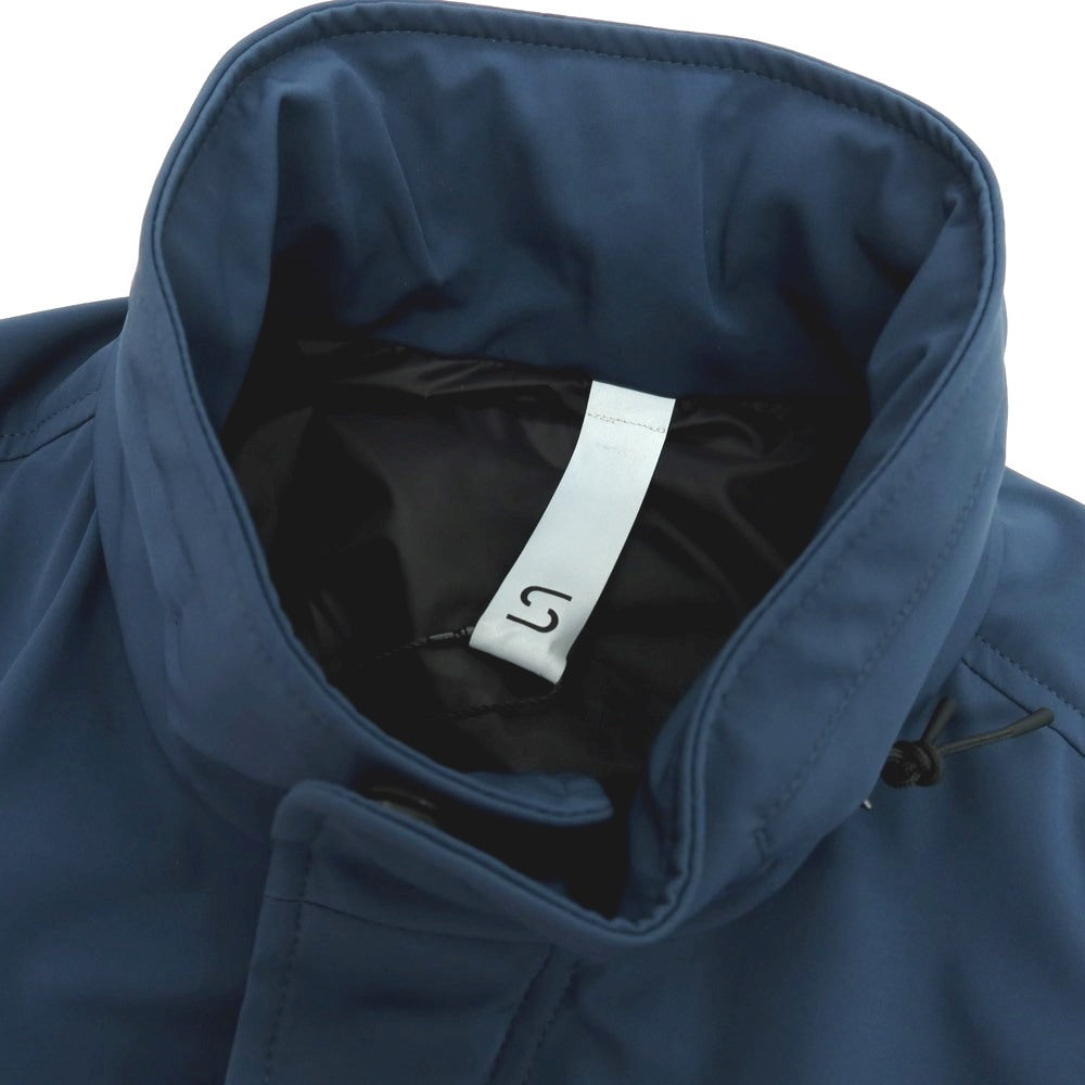 【新品】スローウェア SLOWEAR ナイロンポリエステルポリウレタン スタンドカラー シェルジャケット ダークブルー【 50 】【 状態ランクN 】【 メンズ 】