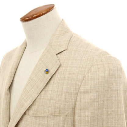 【新品】ベルベスト Belvest シルク テーラードジャケット ベージュ【 46 】【 状態ランクN 】【 メンズ 】