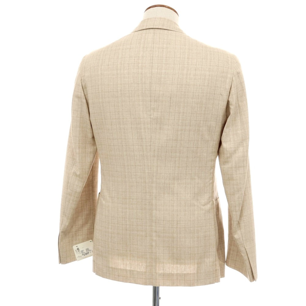 【新品】ベルベスト Belvest シルク テーラードジャケット ベージュ【 46 】【 状態ランクN 】【 メンズ 】