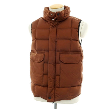 【新品】デュノ DUNO ナイロン スタンドカラー ダウンベスト ブルゾン ブラウン【 44 】【 状態ランクN 】【 メンズ 】