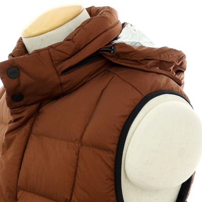 【新品】デュノ DUNO ナイロン スタンドカラー ダウンベスト ブルゾン ブラウン【 44 】【 状態ランクN 】【 メンズ 】