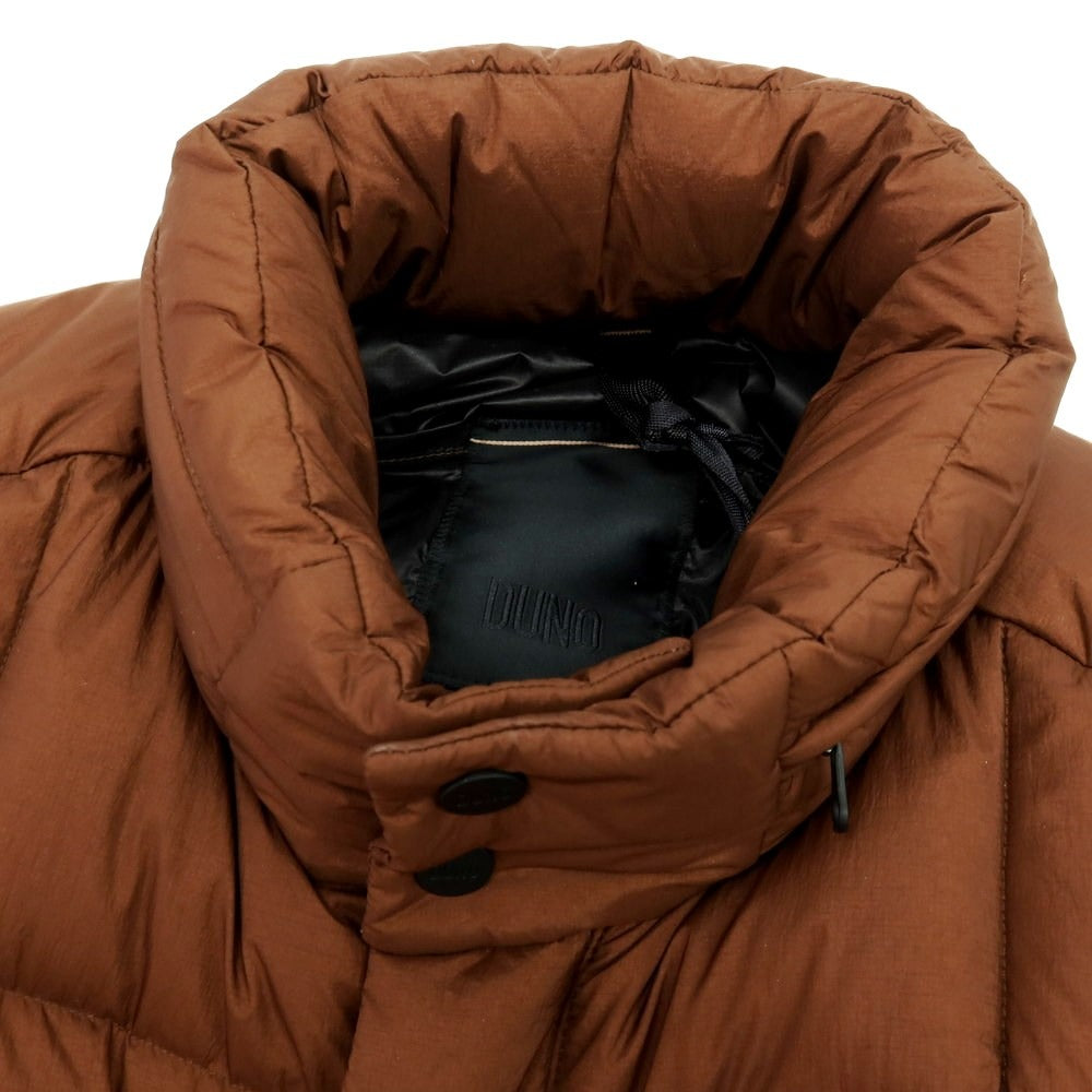【新品】デュノ DUNO ナイロン スタンドカラー ダウンベスト ブルゾン ブラウン【 44 】【 状態ランクN 】【 メンズ 】