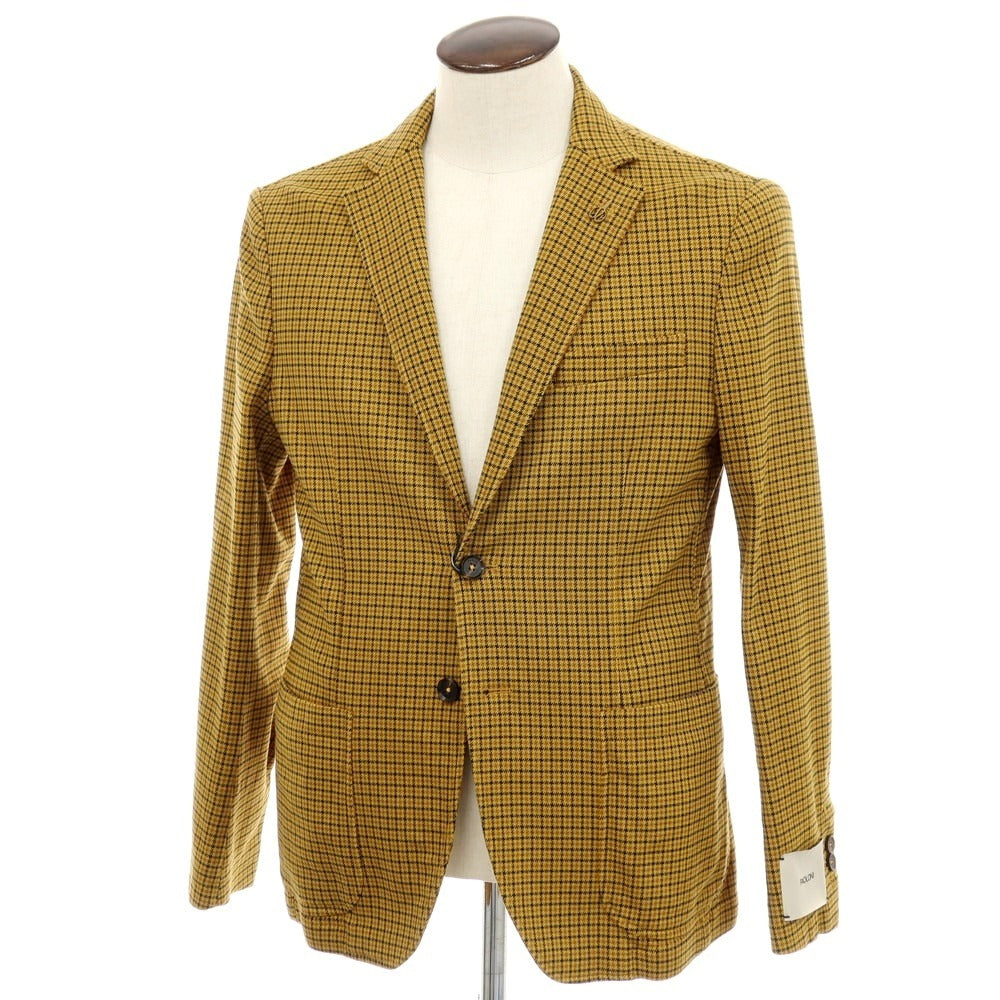 【新品】パオローニ PAOLONI テンセルコットン カジュアルジャケット イエロー系【 50 】【 状態ランクN 】【 メンズ 】