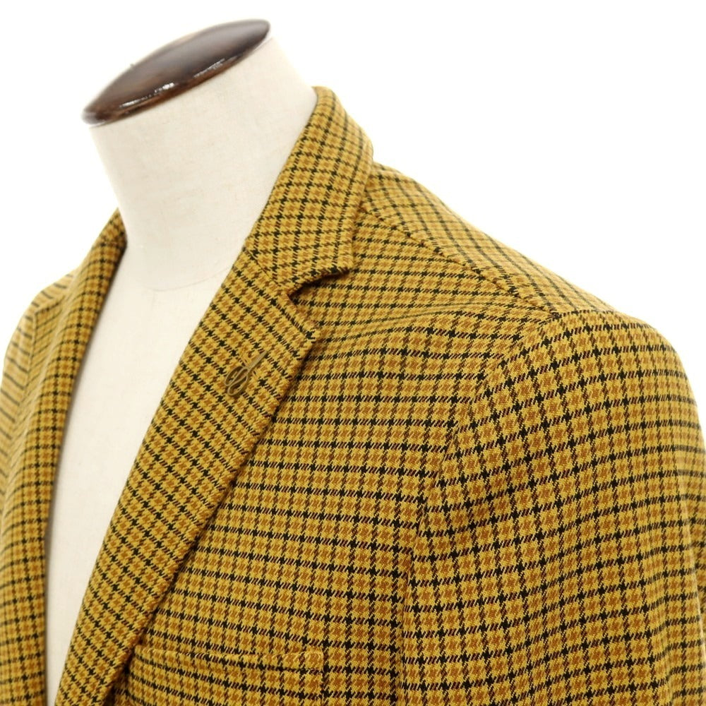 【新品】パオローニ PAOLONI テンセルコットン カジュアルジャケット イエロー系【 50 】【 状態ランクN 】【 メンズ 】