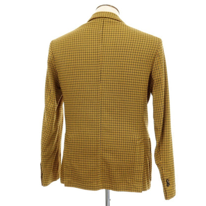 【新品】パオローニ PAOLONI テンセルコットン カジュアルジャケット イエロー系【 50 】【 状態ランクN 】【 メンズ 】