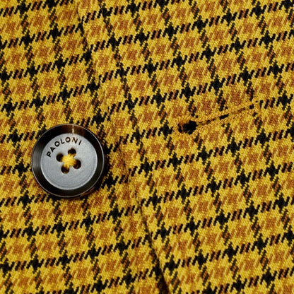 【新品】パオローニ PAOLONI テンセルコットン カジュアルジャケット イエロー系【 50 】【 状態ランクN 】【 メンズ 】